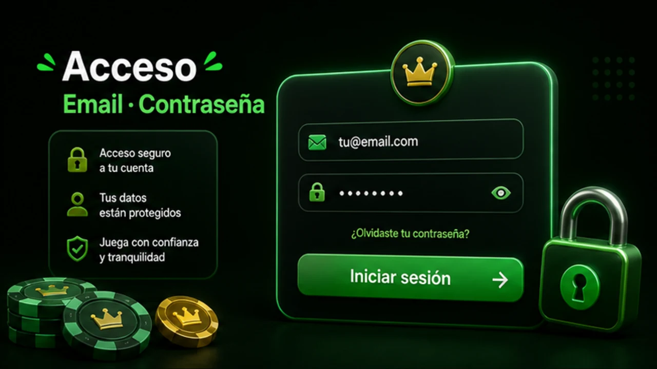Formulario de acceso a la cuenta con correo y contraseña